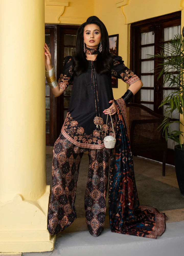 Retro by Maria Osama Khan RTW Printed Grip 3 Piece Suit MOK26PR Nazia - Casual Collection