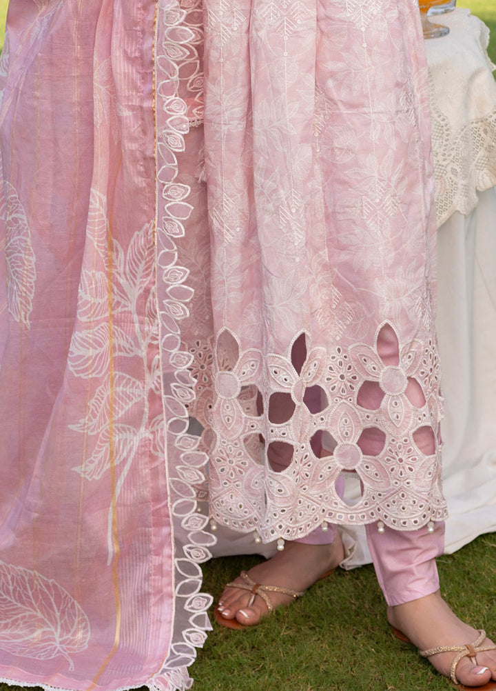 Al Zohaib Applique Kari Unstitched Embroidered Lawn 3 Piece Suit AZ26UAL D-01 - Casual Collection