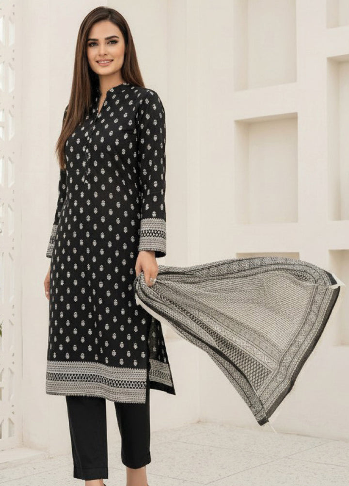 Black N White by Regalia Textiles Unstitched Printed Lawn 3 Piece Suit RG26ULBW D9 - Casual Collection