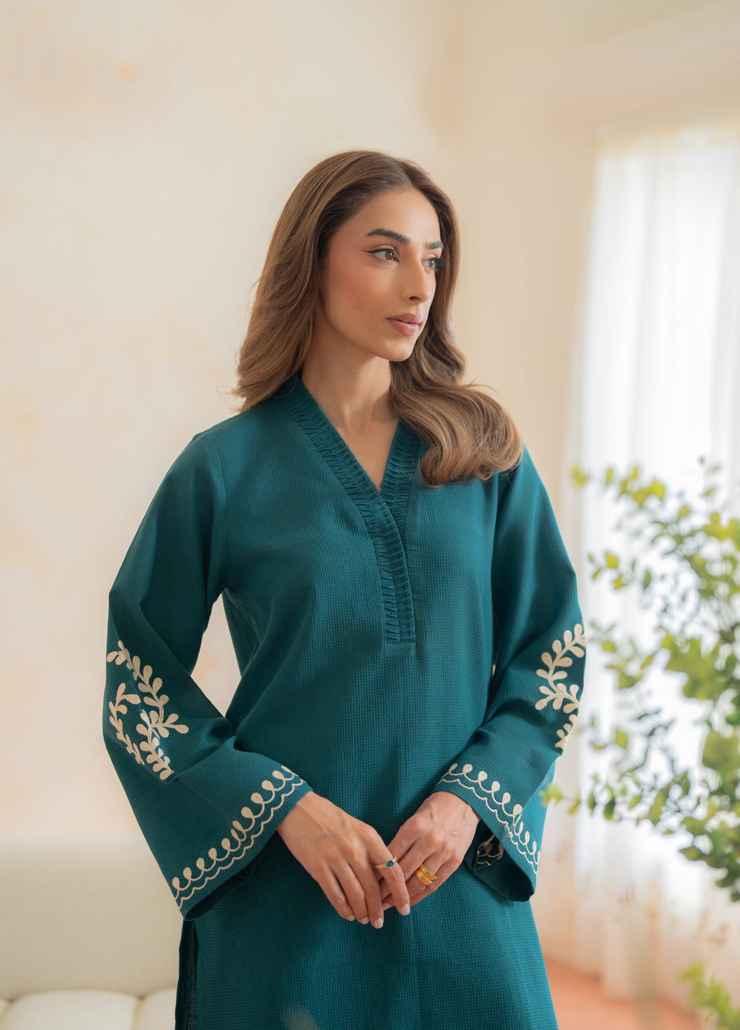 Pret Essentials by Sahar Pret Embroidered Dobby Jacquard 2 Piece SSED-ZH-V2-02 - Winter Collection