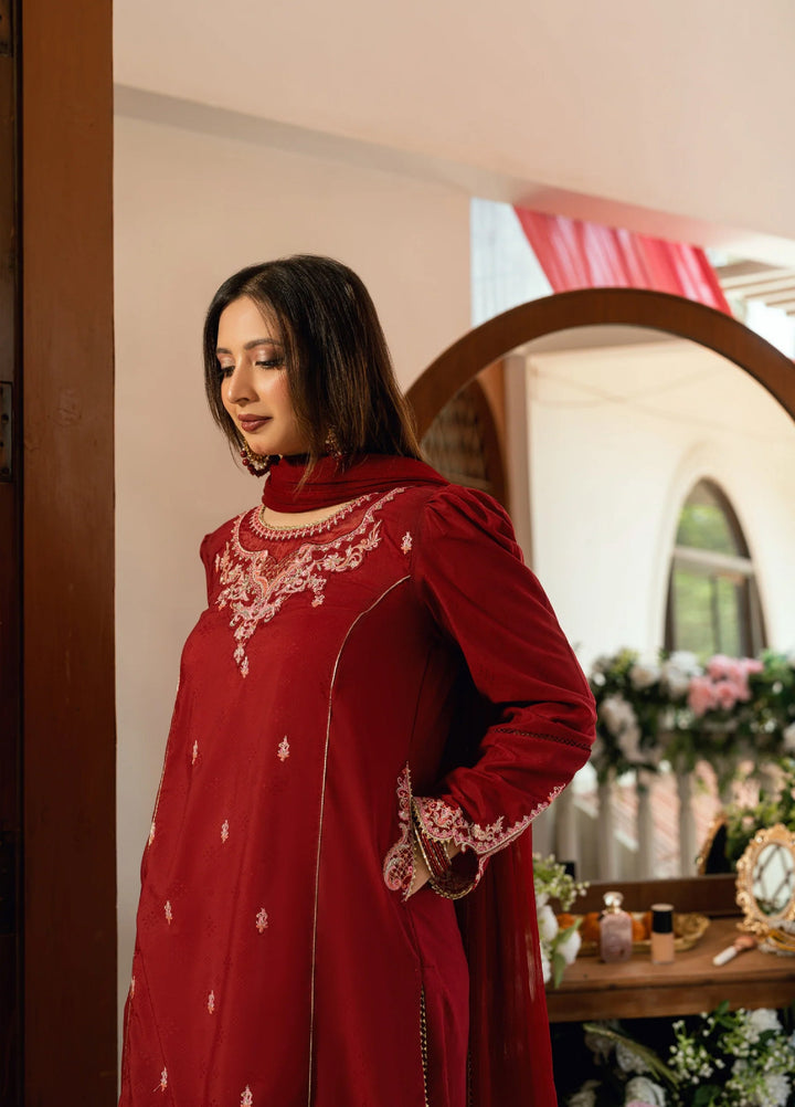 Omal by Komal Baat Paaki Women Dobby 3 Piece Pret Suit Afreen - Festive Collection