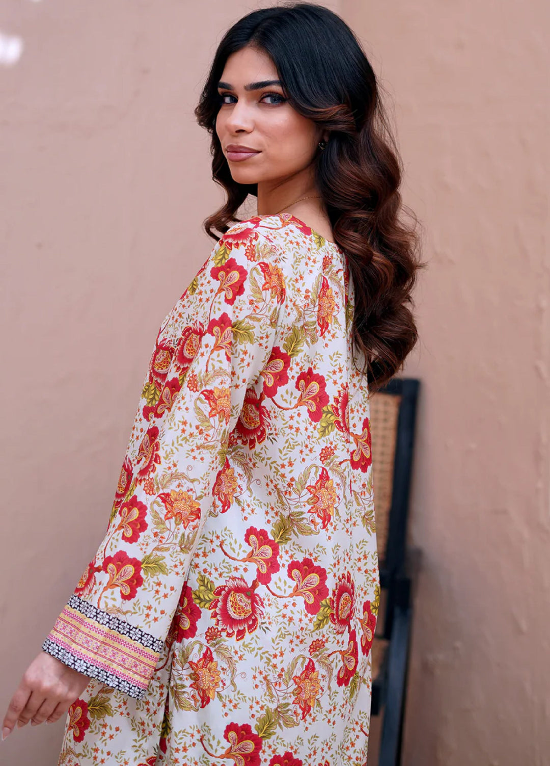 Nairah Women Pret Printed Cambric Suit NAH26PN Misty Rose - Spring Collection