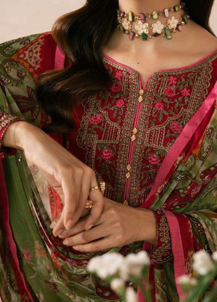 Gulaal Unstitched Embroidered Lawn 3 Piece Suit GL26ULF Nael D-1 - Festive Collection