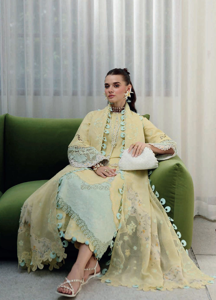 Qalamkar Chikankari Unstitched Embroidered Lawn 3 Piece Suit QLK26UCL CM-02 Ayla - Summer Collection