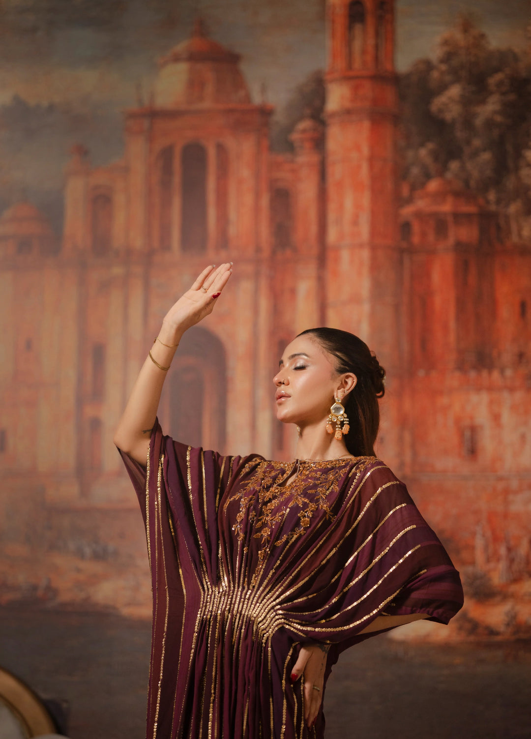 Lia by Miras Women Pret 3 Piece Embroidered Georgette Chiffon FAE - Festive Collection