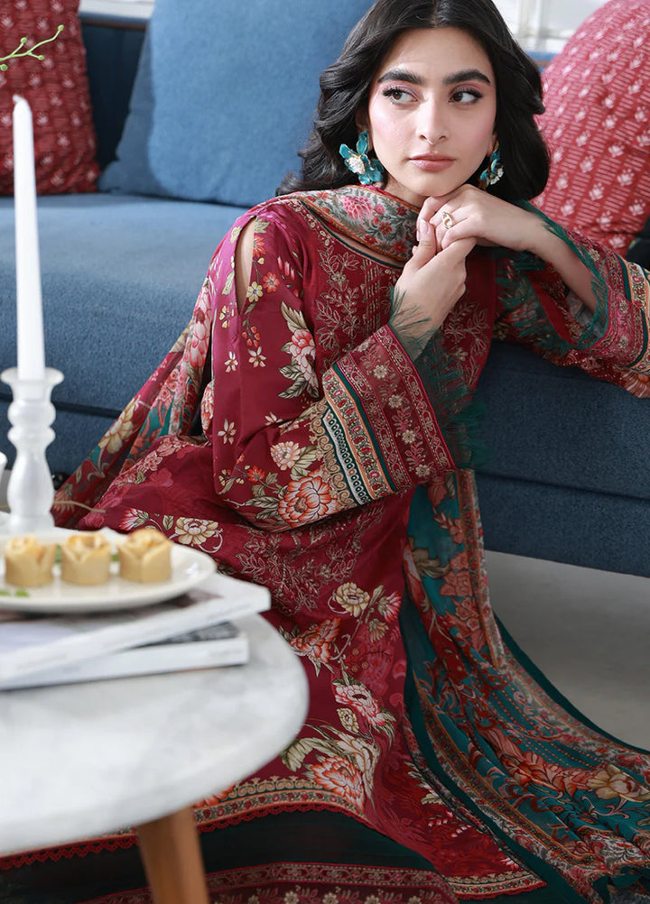 Delia by Gulaal Unstitched Embroidered Lawn 3 Piece Suit GL26UD D-8 Hilyn - Summer Collection