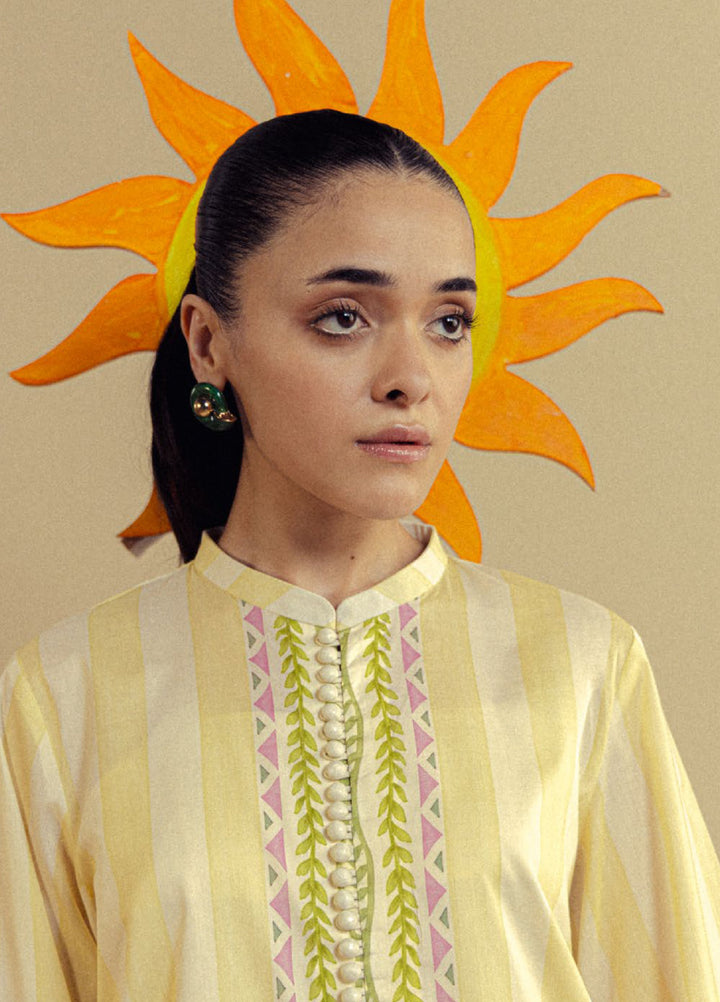 Coco by Zara Shahjahan Unstitched Printed Lawn 3 Piece Suit CZS26UPL NERINE-1B - Summer Collection
