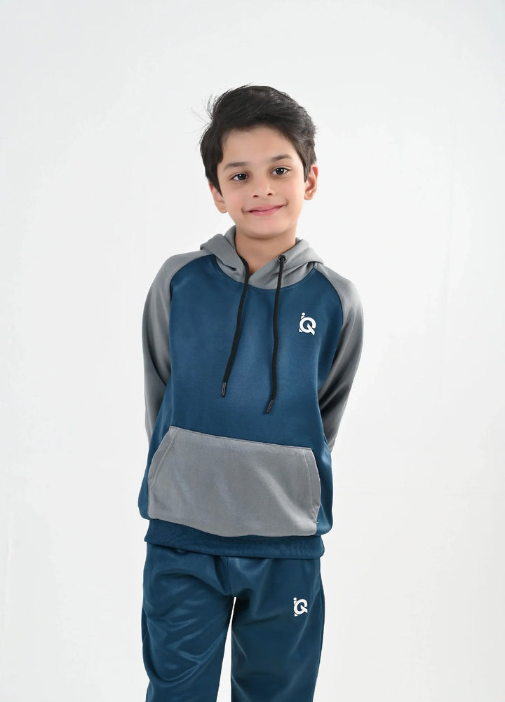 IQ Exclusive Kids Track Suit Fleece 2 PieceAzure Mist Tracksuit-Unisex Kids - Winter Collection