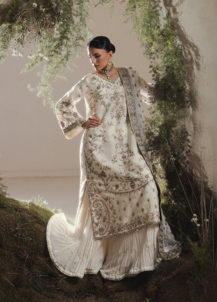Aik Shaam by AIK Atelier Unstitched Embroidered Medium Silk 3 Piece Suit AIK26UAS C2601 - Wedding Collection