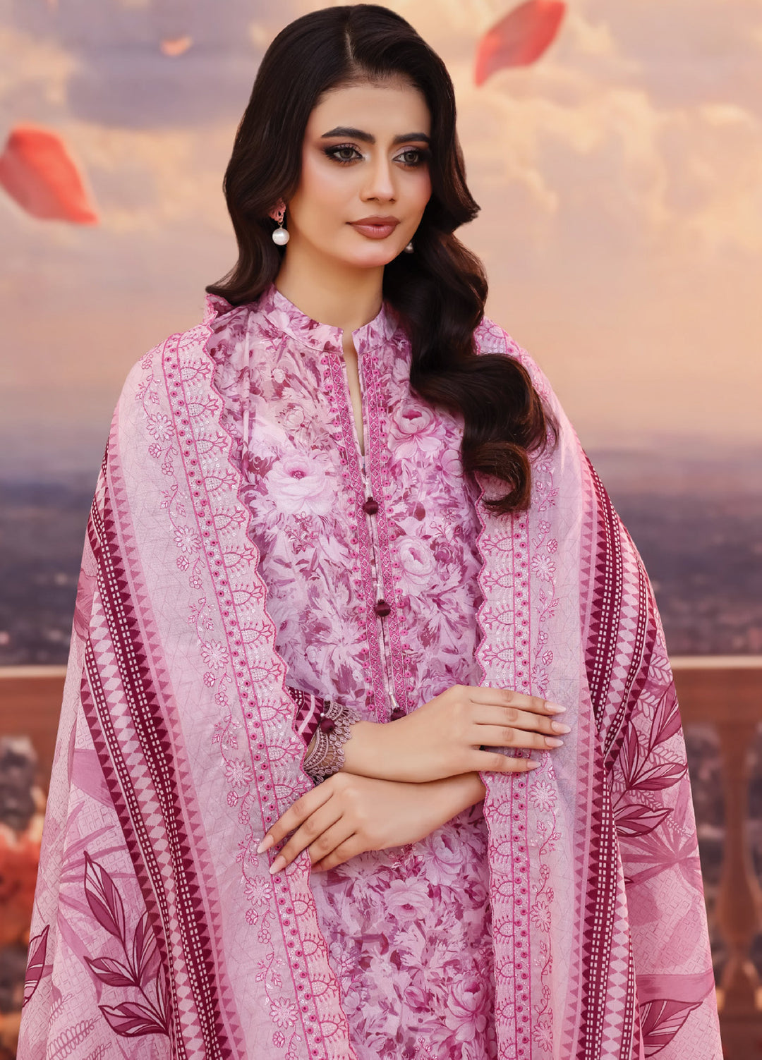 Salina by Regalia Textile Unstitched Cutwork Embroidered Lawn 3 Piece Suit RG26USCL D-7 - Summer Collection