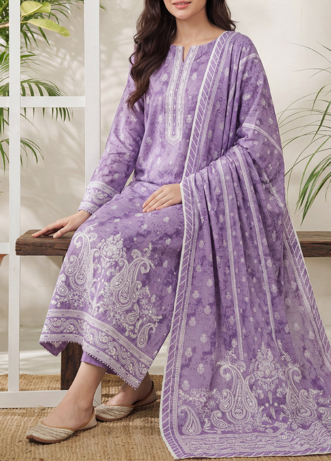 Daman by VS Textiles Unstitched Printed Lawn 3 Piece Suit VS26UDL D-09 840 - Casual Collection