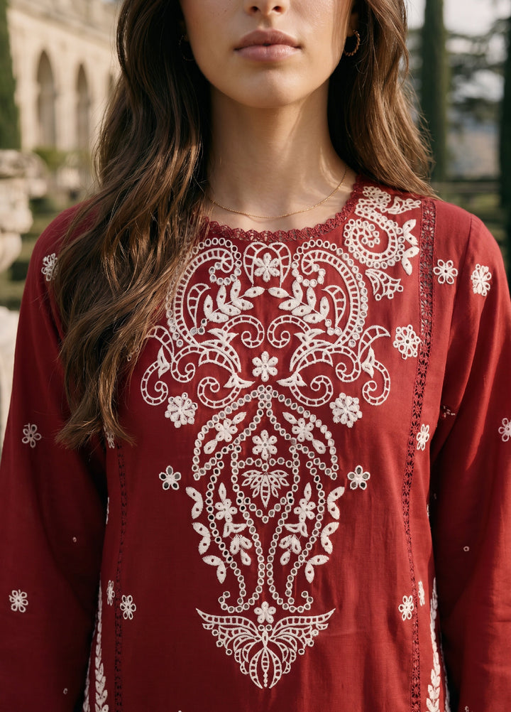 Zellbury Unstitched Embroidered Cotton 3 Piece Suit ZB26UCC WUC26E34062 - Casual Collection