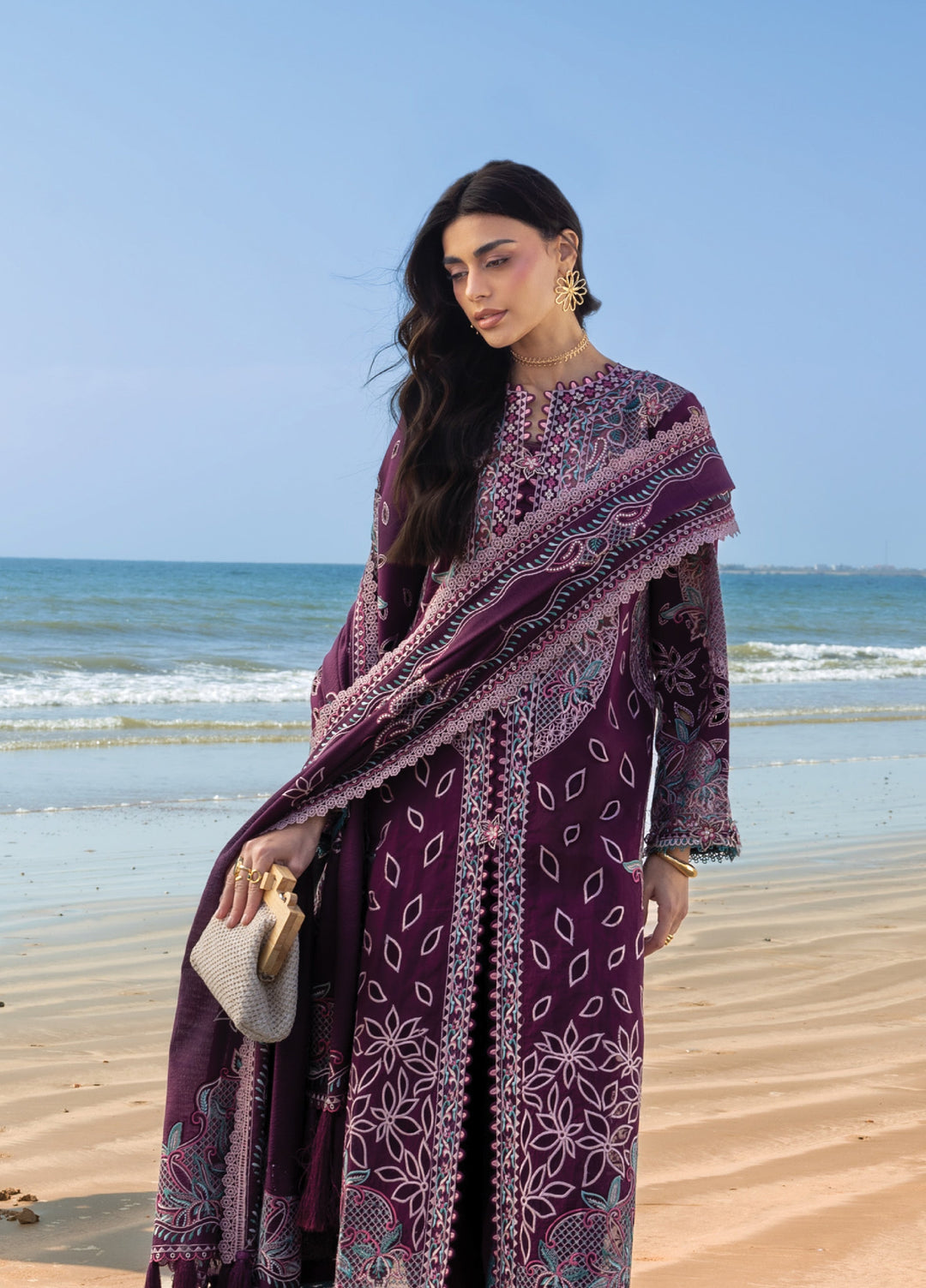 Sirene by Mahnur Unstitched Embroidered Lawn 3 Piece Suit MN26USL S-01 - Summer Collection