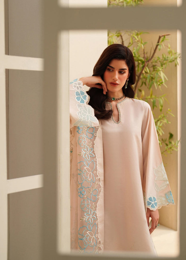 Tabeer by Zarif Unstitched Silk Embroidered 3 Piece Suit ZR26UT ZE-TS-02 FLORIELLE - Winter Collection