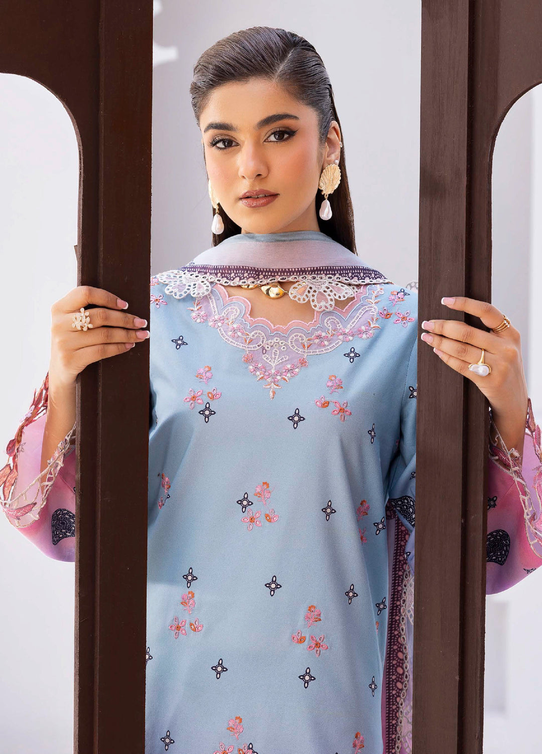 Rang e Bahar by Charizma Unstitched Embroidered Lawn 3 Piece Suit CHR26ULR CRB6-23 - Summer Collection