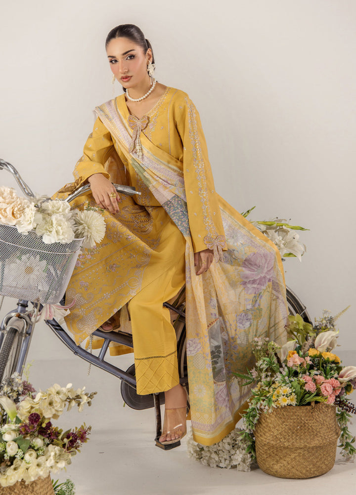 Sara Jahan Women RTW Embroidered Lawn 3 Piece Suit SJ26RF SJ-1091 - Festive Collection