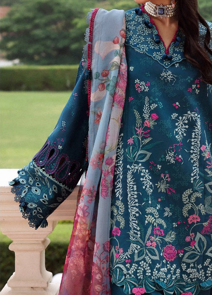 Lilas by Republic WomensWear Unstitched Embroidered Lawn 3 Piece Suit RW26ULL D-5A - Eid Collection