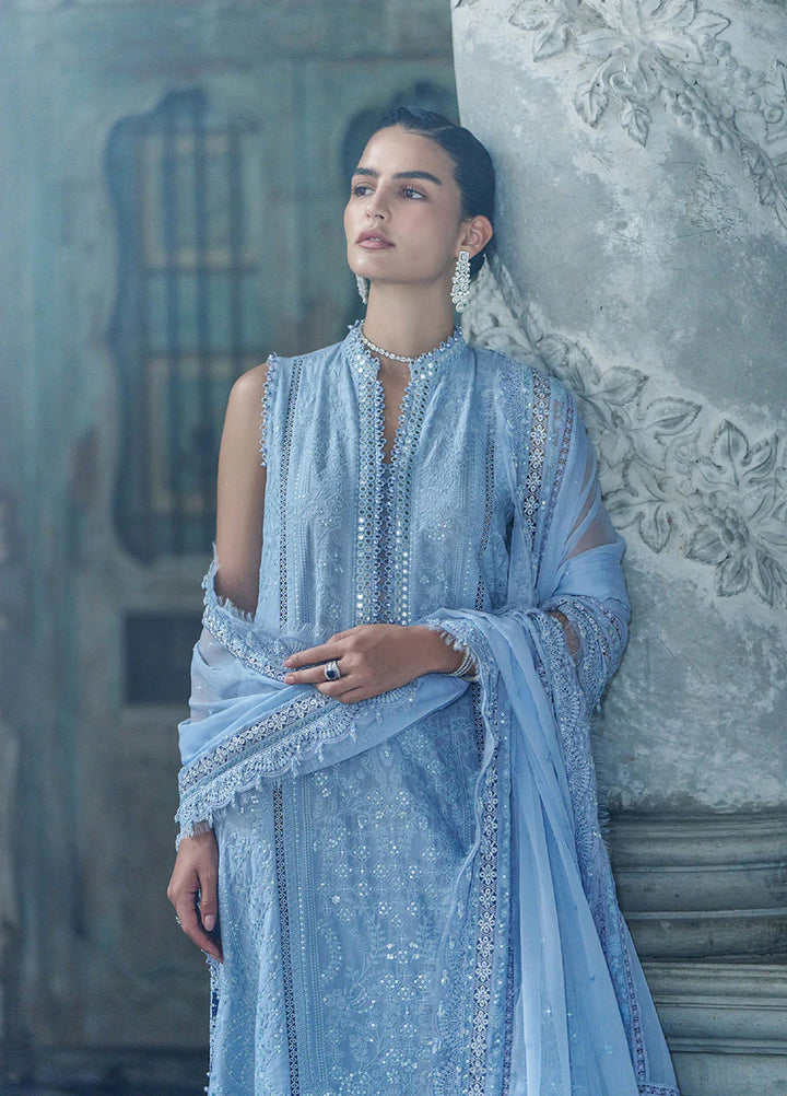 Minor Defect - Sobia Nazir Unstitched Embroidered Luxury Lawn 3 Piece Suit SN26ULE D-02 B - Eid Collection