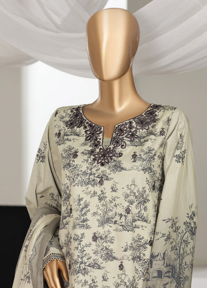 Guldozi by HZ Textiles RTW Embroidered Lawn 3 Piece Suit CPE-3P-027 - Summer Collection