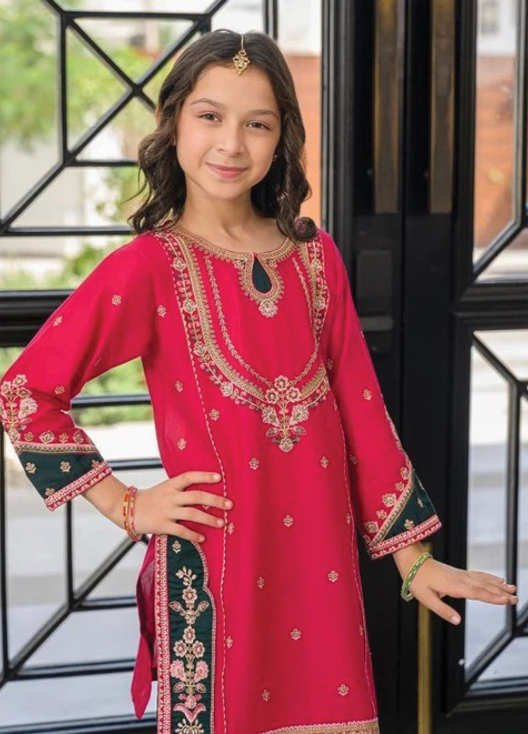 Fresh Birds Kids RTW Embroidered Lawn 2 Piece Suit Zarkash-FB-08 - Casual Collection