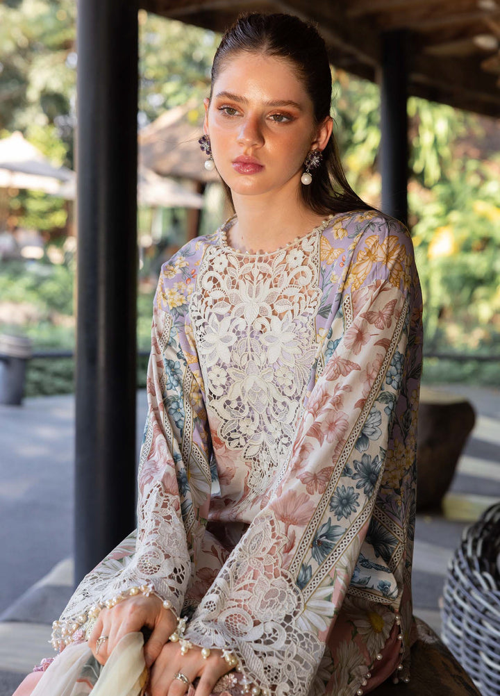 M Prints by Maria B Unstitched Printed Lawn 3 Piece Suit MB26UMP D-10 B - Summer Collection