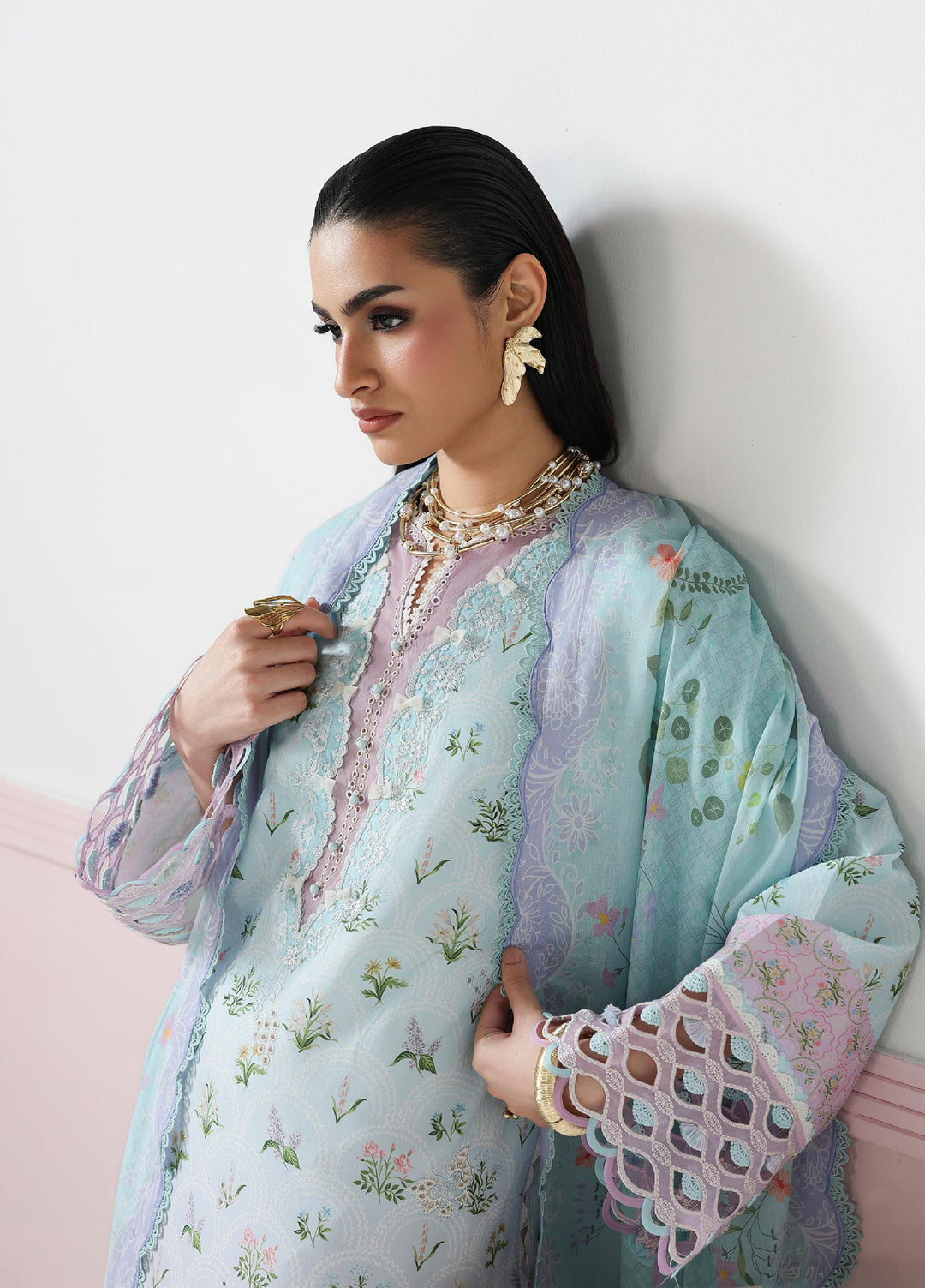 Q Prints by Qalamkar Unstitched Printed Lawn 3 Piece Suit QLK26UQL ARDEN QQP-07 (A) - Summer Collection