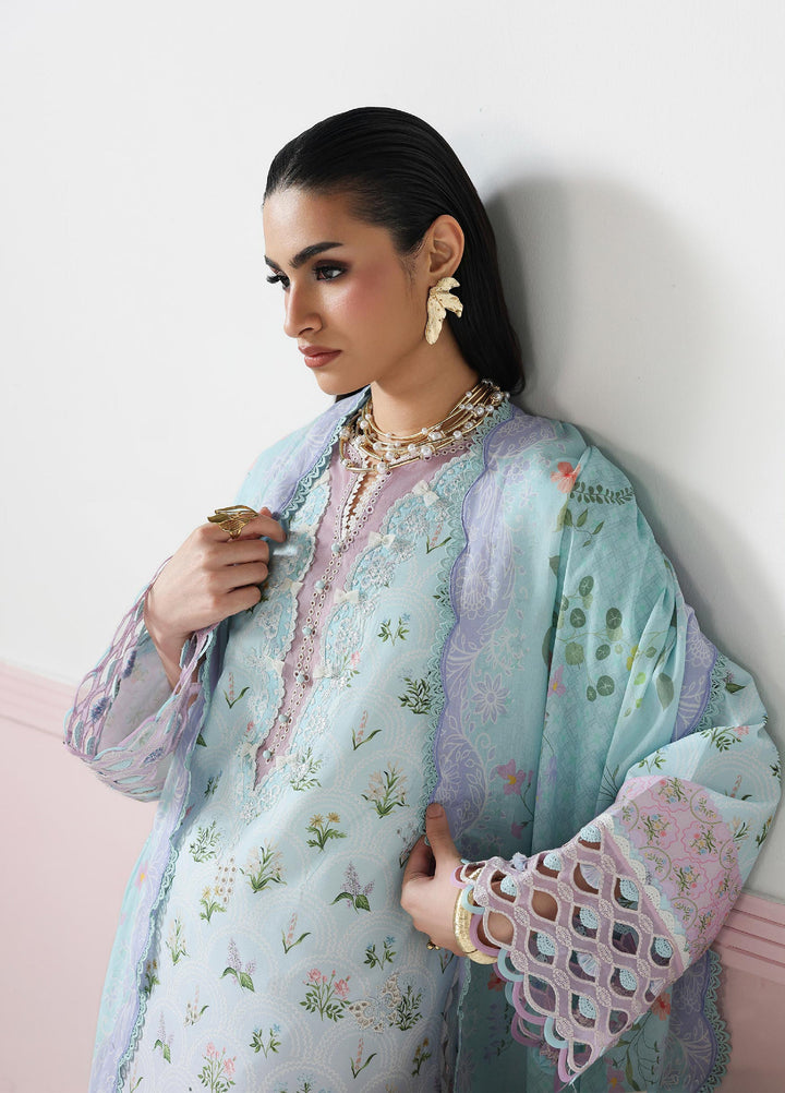 Q Prints by Qalamkar Unstitched Printed Lawn 3 Piece Suit QLK26UQL ARDEN QQP-07 (A) - Summer Collection