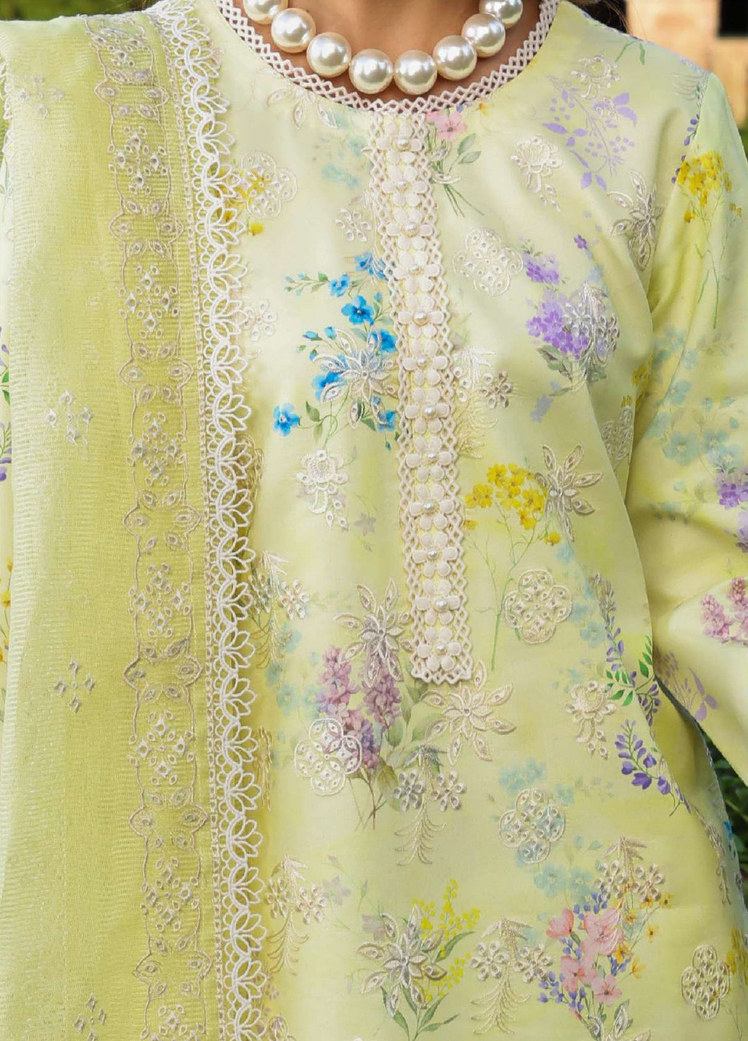 Florence by Rang Rasiya Unstitched Embroidered Lawn 3 Piece Suit RR26UFL Misha - Summer Collection
