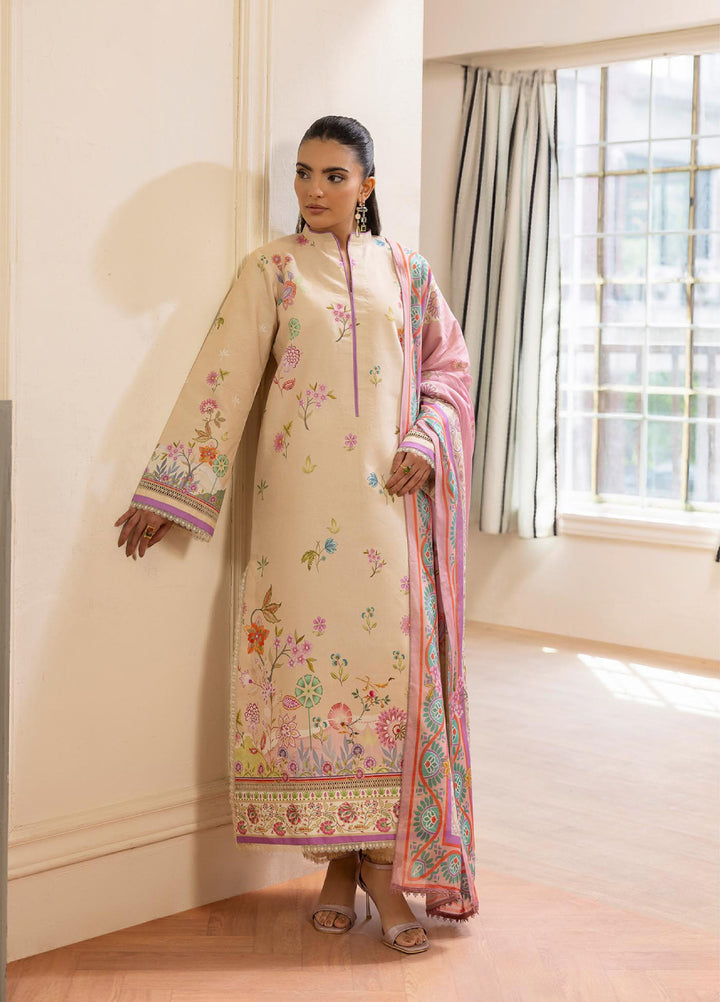 Nissa by RajBari Unstitched Printed Lawn 3 Piece Suit RB26ULN D-03 - Casual Collection