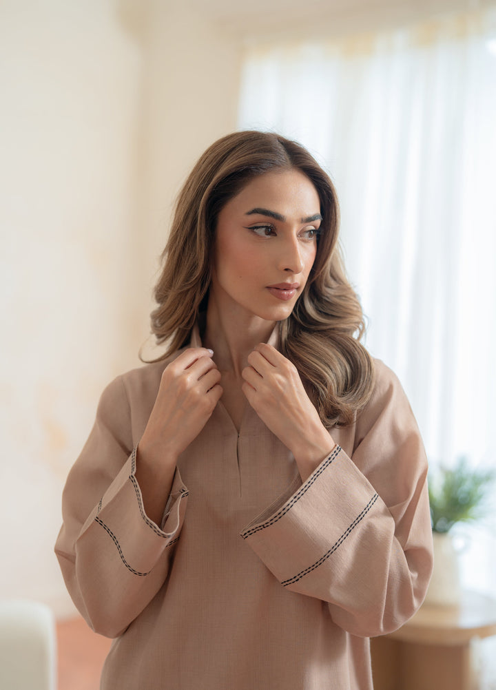 Pret Essentials by Sahar Pret Embroidered Dobby Jacquard 2 Piece SSED-ZH-V2-01 - Winter Collection