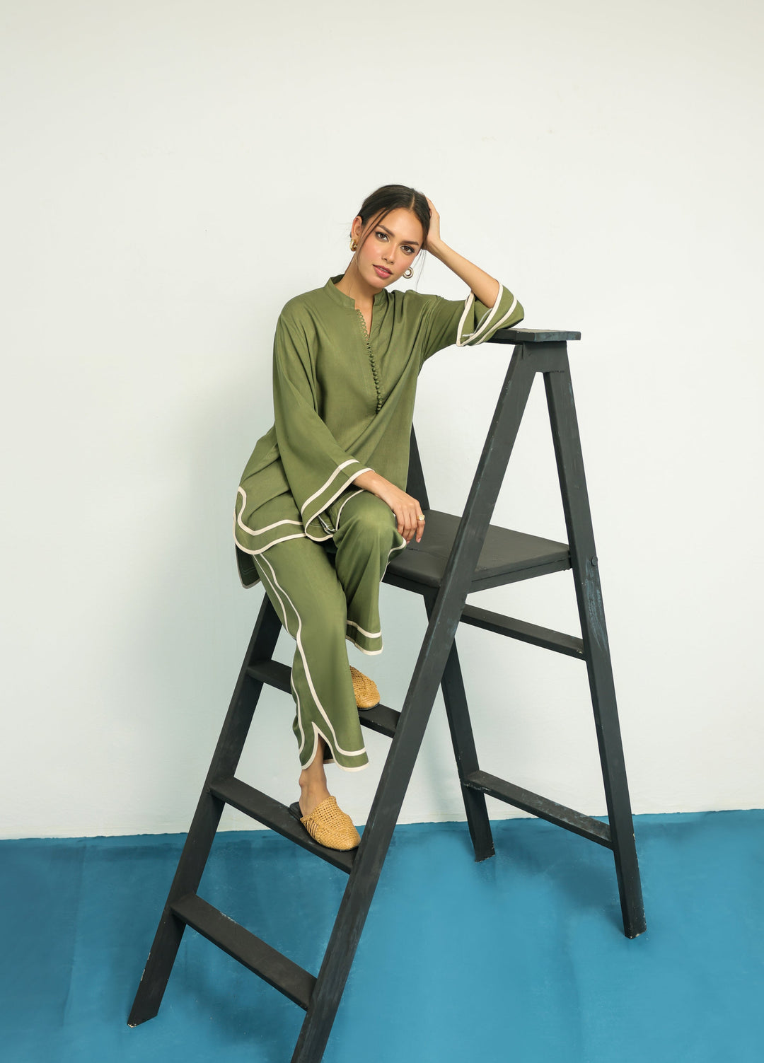 Pret Essentials by Sahar Pret Embroidered Viscose 2 Piece AWMT-AA-06 - Winter Collection