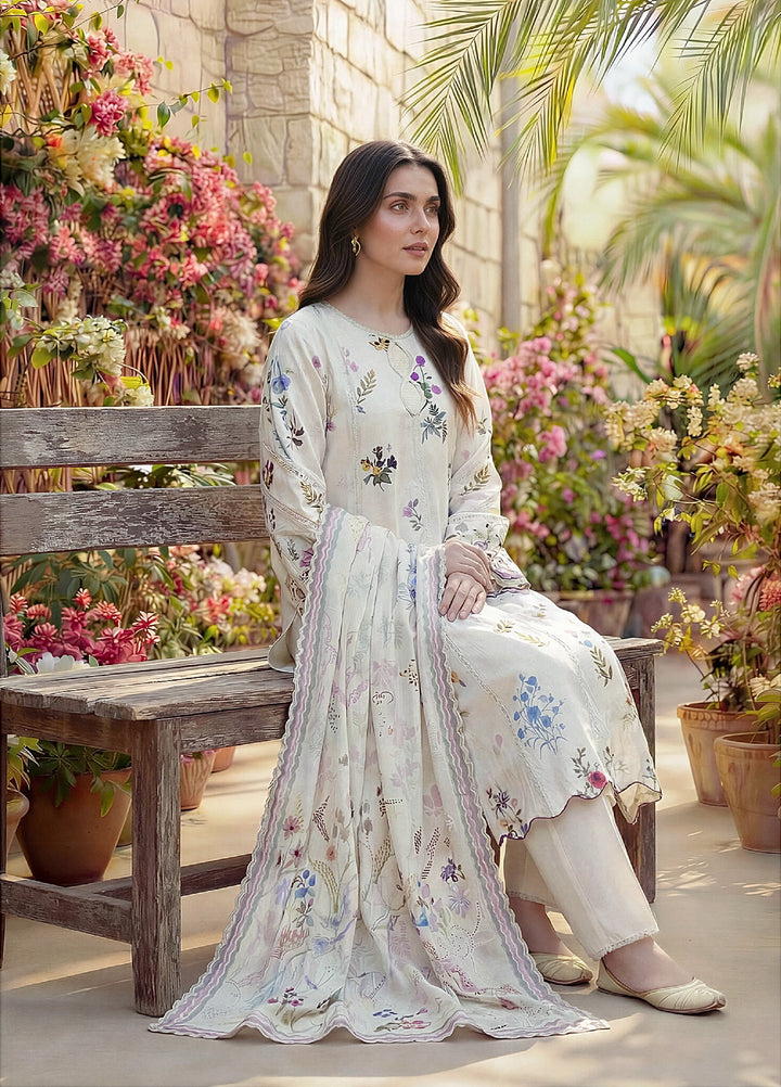 Zync by Florent Unstitched Printed Lawn 3 Piece Suit FL26UZPL FZ-06 - Summer Collection