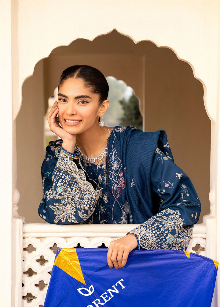 Basant Chikankari by Florent Unstitched Embroidered Luxury Lawn 3 Piece Suit FL26UBC FZ-8B - Summer Collection