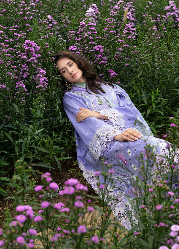 The Secret Garden by Mushq Hemline Unstitched Lawn 3 Piece Suit MU26USG D-18A Daisy Reverie - Summer Collection