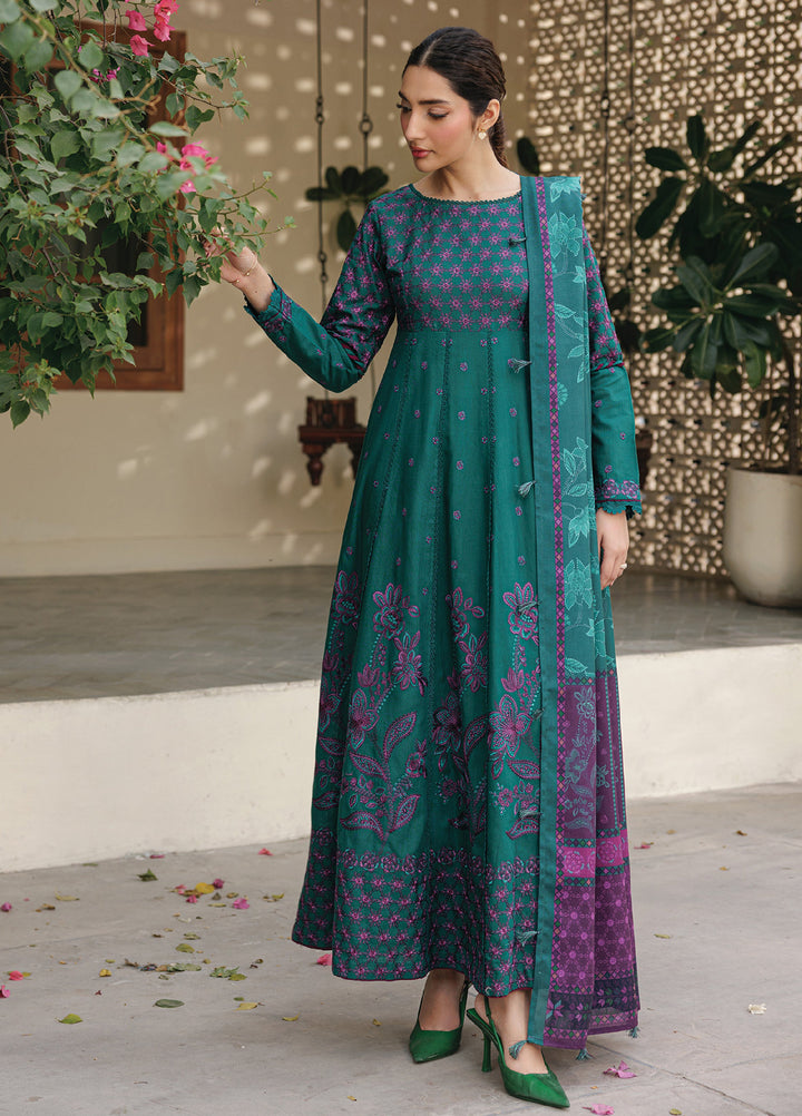 Xenia Unstitched Slub Khaddar Unstitched Embroidered Suits 3 Piece XE25SK D-07 Dilnaza - Winter Collection