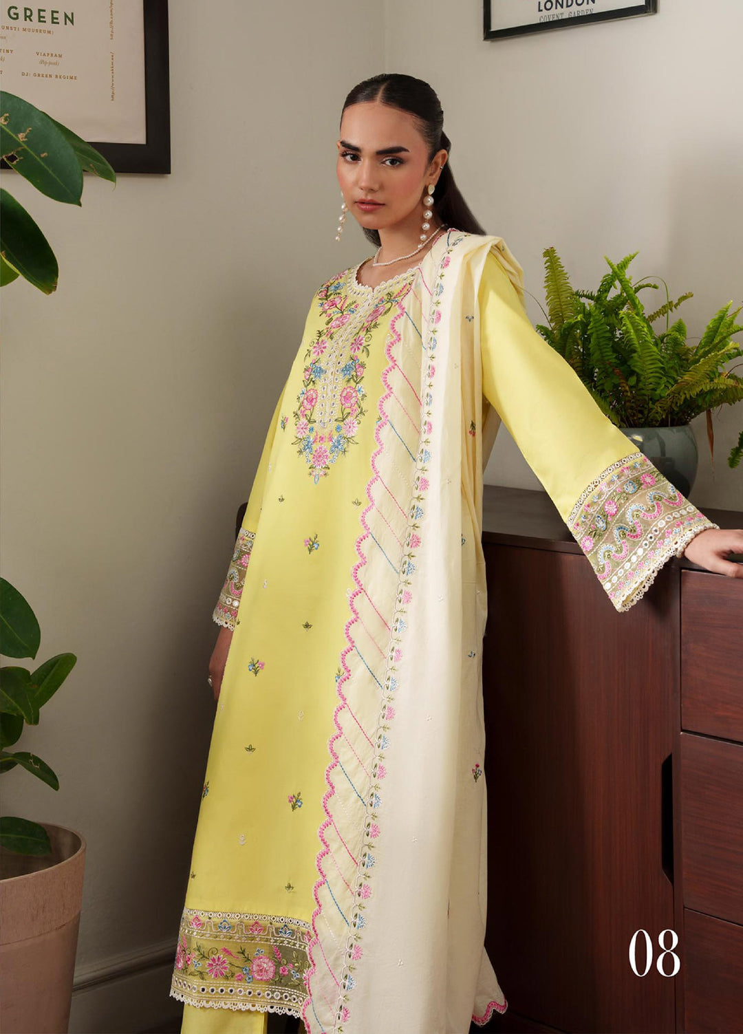 RajBari Women RTW Embroidered Lawn 3 Piece Suit RB26PLE Reya 08 - Eid Collection