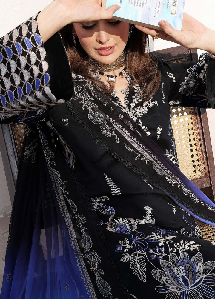 Floral Reverie by Roheenaz Unstitched Embroidered Lawn 3 Piece Suit RN26UFRL VOGUE THEORY - Festive Collection