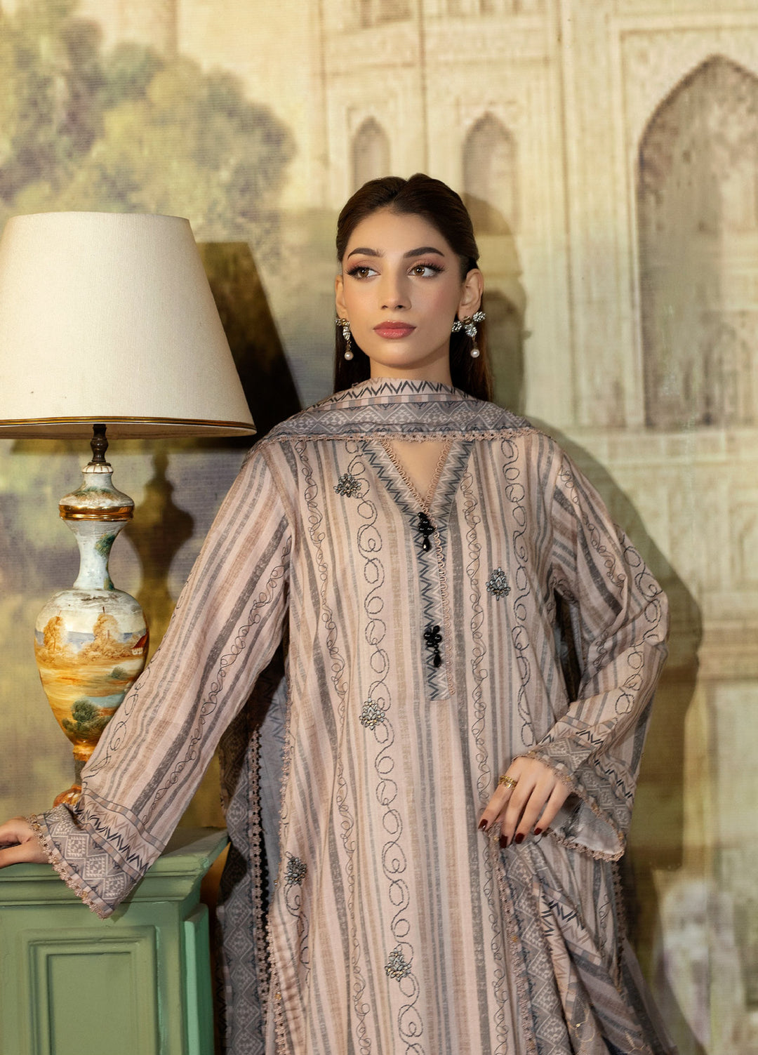 Regalia Textile Unstitched Embroidered Lawn 3 Piece Suit RG26EUS D-3 - Summer Collection