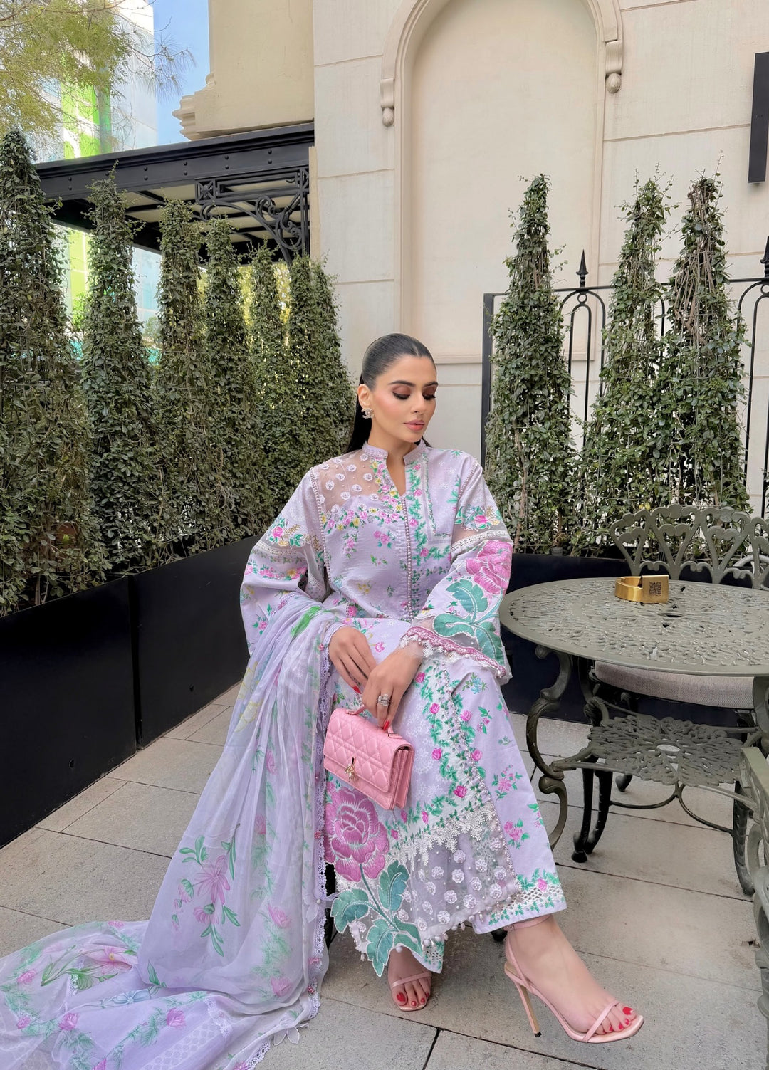 M Prints by Maria B Unstitched Printed Lawn 3 Piece Suit MB26UMP D-04 A - Summer Collection