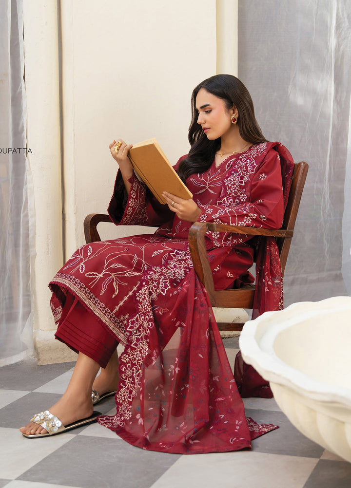 Namah by Xenia Formals Unstitched Embroidered Lawn 3 Piece Suit XF26ULN 12 - ALIF - Festive Collection