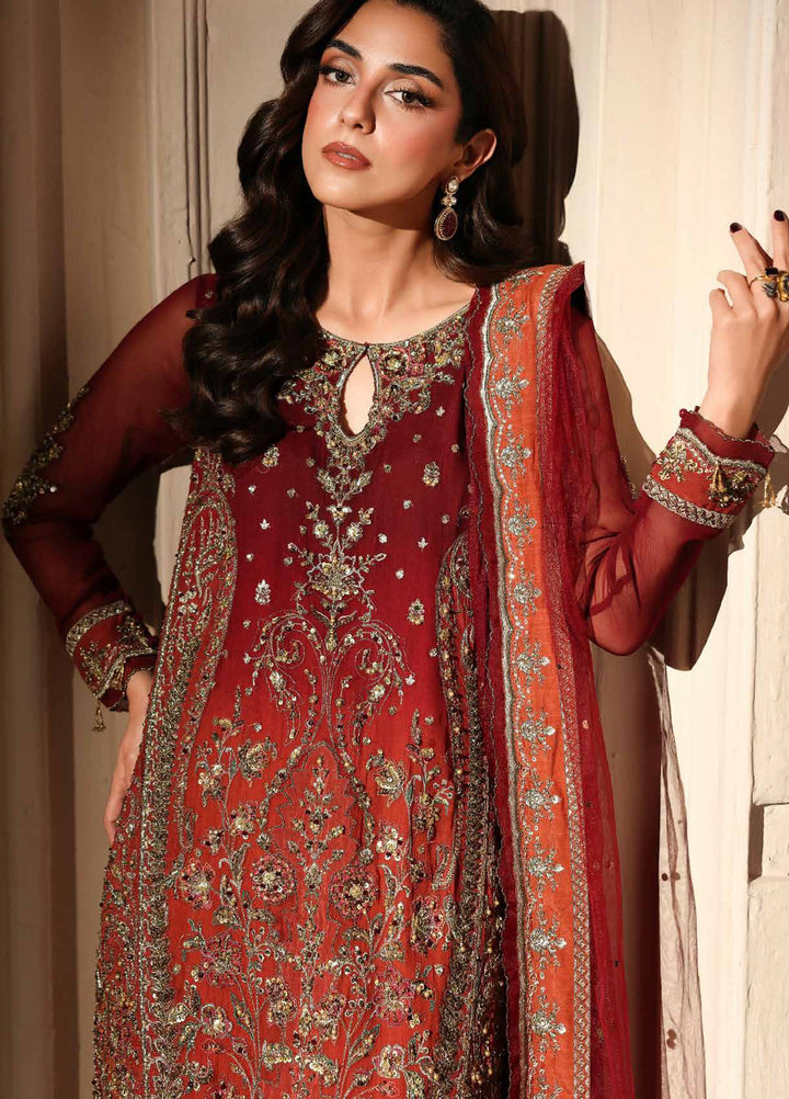 Dastan E Jashan by Charizma Unstitched Embroidered Chiffon 3 Piece Suit CHR26UDJ DJW6-08 - Wedding Collection