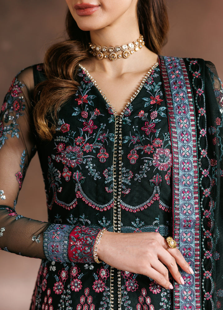 Zaryah by Zarif Unstitched Embroidered Net 3 Piece Suit ZR26UZF ZF-ZYR-PARWAN-03 - Festive Collection