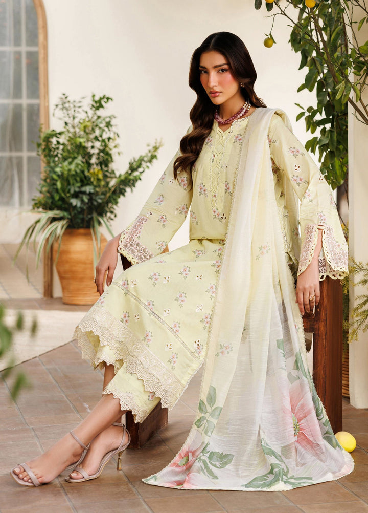 Amani by Zarif RTW Embroidered Lawn 3 Piece Suit ZR26PAL Daahr - Eid Collection