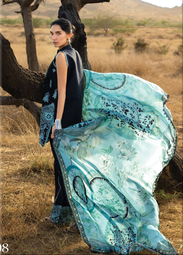 Zainab Chottani Unstitched Embroidered Luxury Lawn 3 Piece Suit ZC26ULZ D-10 SILVA - Summer Collection