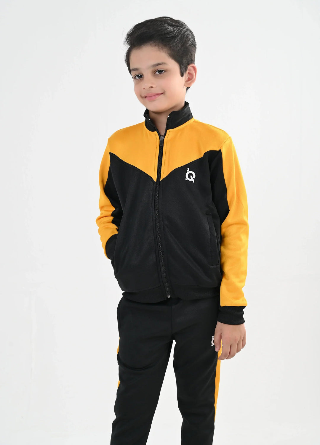 IQ Exclusive Kids Track Suit Fleece 2 PieceGolden Stride Tracksuit-Unisex Kids - Winter Collection
