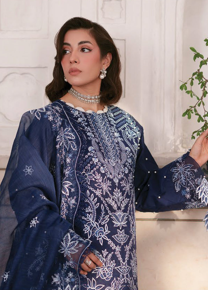 Nilofer by Mahnur Unstitched Embroidered Luxury Lawn 3 Piece Suit MN26ULN N-4 - Summer Collection