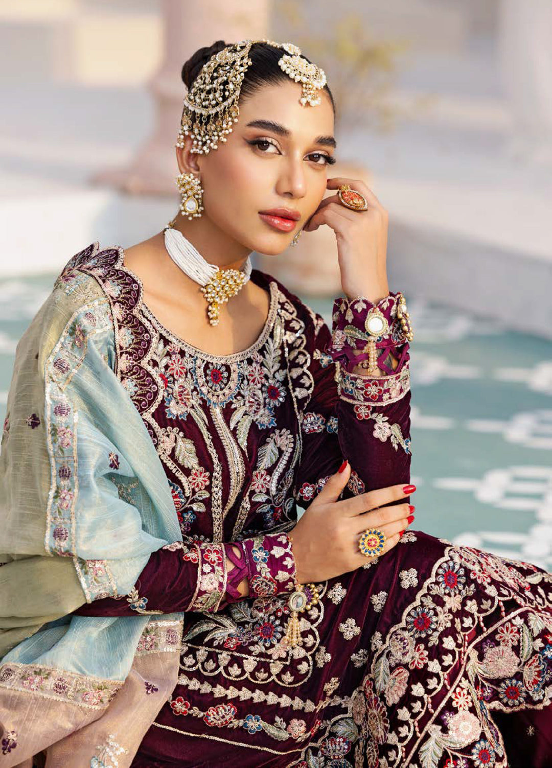 Andaz E Makhmal by Zebtan Unstitched Velvet ZB25 ZAM-04 - Festive Collection