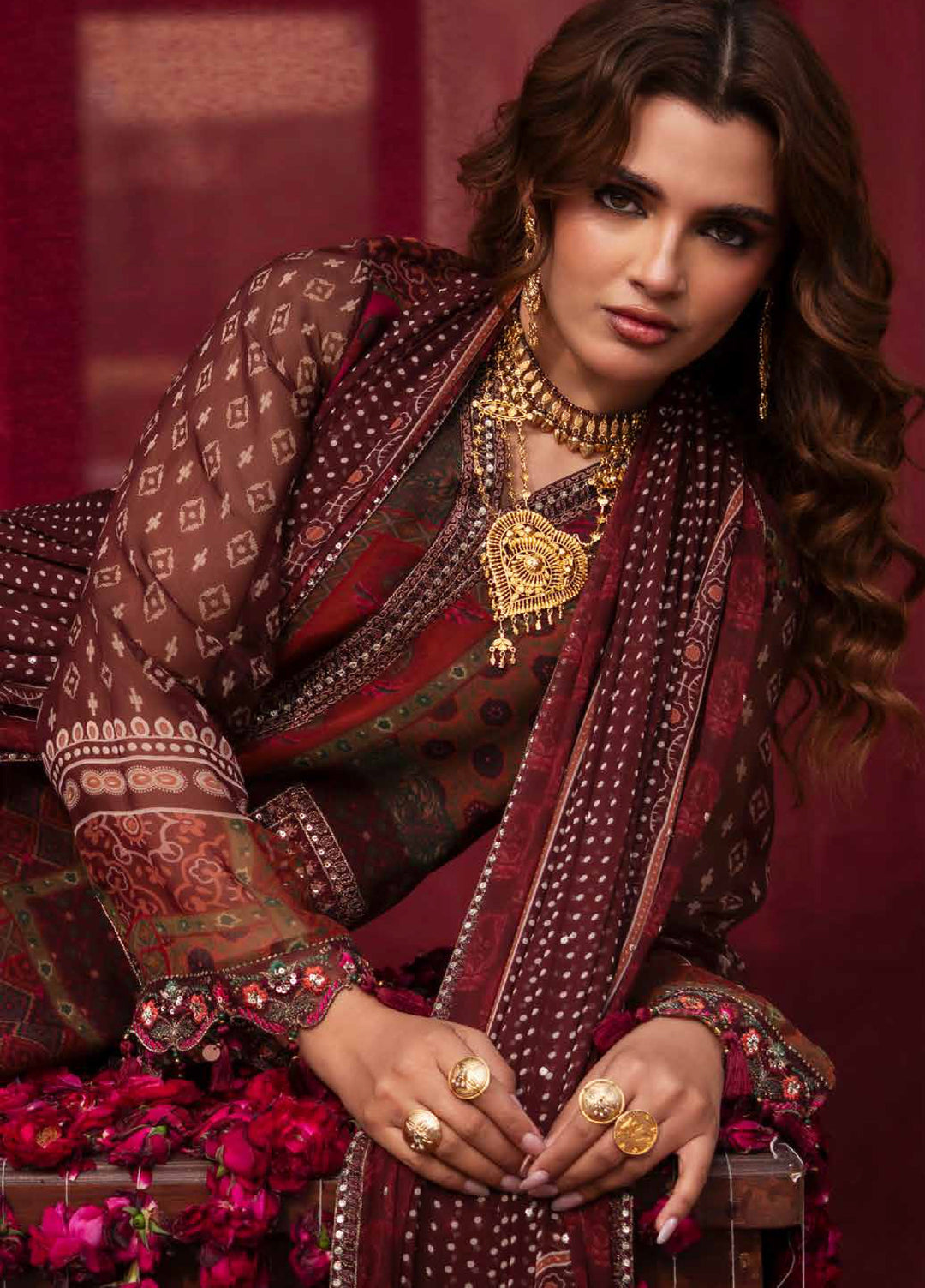Vasal by Charizma Unstitched Embroidered Chiffon 3 Piece Suit CHR26UV VSL6-03 - Festive Collection
