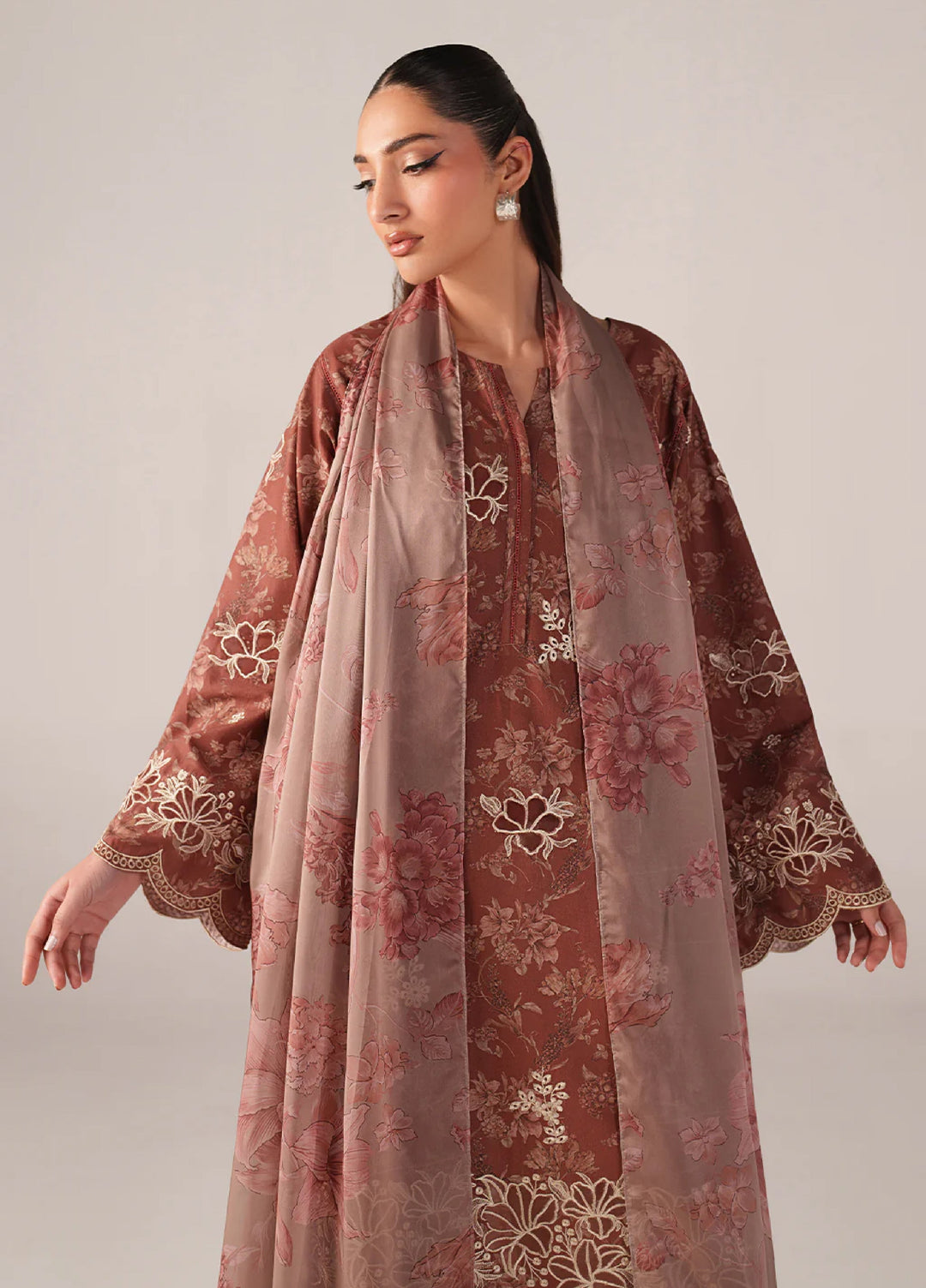 Iznik Unstitched Embroidered Lawn 3 Piece Suit IZ26US SS-02 - Summer Collection