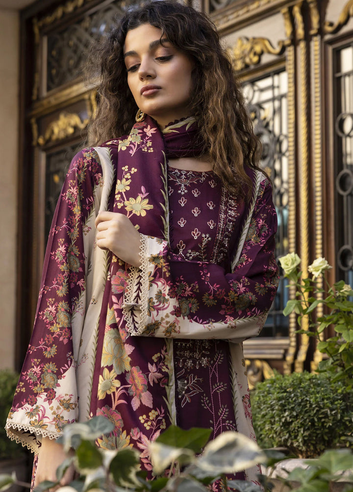 Meerak Women Pret Premium Embroidered Linen 3 Piece Vionna - Winter Collection